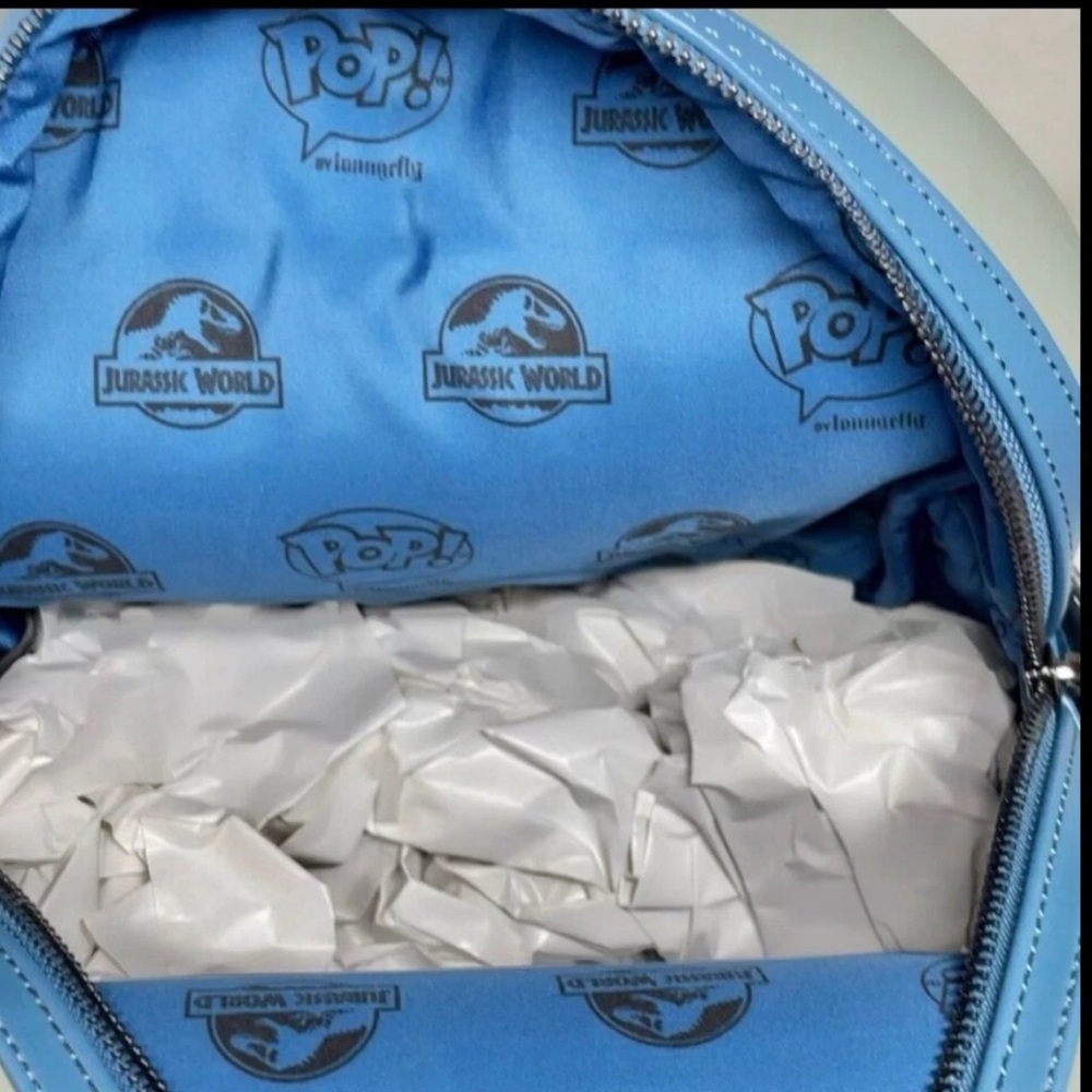 Pop Jurassic World Blue the Velociraptor Mini Backpack NWT Universal​ - Picture 5 of 6